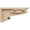 Ekena Millwork 5"W x 10"D x 5"H Wide Scroll Rough Cedar Woodgrain TimberThane Corbel, Primed Tan CORUR05X10X05SCRRCPR - alternate 4